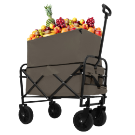 Minimeetall Multi-use Bag,Collapsible Foldable Wagon Cart Beach Wagon Heavy Duty Utility Cart Utility Wagon Grocery Cart For For Camping 3pcs Pla