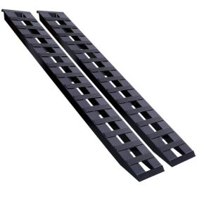 Heavy-Duty Ramps With Top Hook Attaching End, Universal Loading Ramp For Motorcycle, Tractor, ATV  UT 84 X 14 8800 LBS 1 Pair 2 Ramps Aluminum ,Black