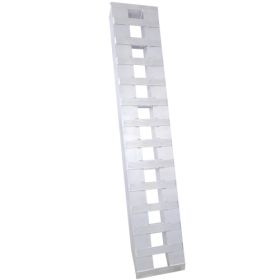 Heavy Duty Ramps With Top Hook Attaching End, Universal Loading Ramp For Motorcycle, Tractor, ATV UT 72 X 14 6600 LBS 1 Pair 2 Ramps Silver Alumi