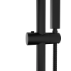 Shower System with Adjustable Slide Bar,10 Inch Wall Mounted Square Shower System with Rough-in Valve,Matte black