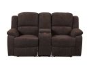 ACME Madden Loveseat w/Console (Motion), Brown Chenille 55446