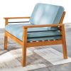 Gloucester Contemporary Patio Wood Sofa Club Chair