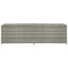Patio Storage Box Poly Rattan 78.7"x19.6"x23.6" Gray
