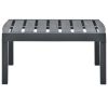 Patio Table Anthracite 30.7"x21.7"x15" Plastic