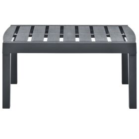 Patio Table Anthracite 30.7"x21.7"x15" Plastic