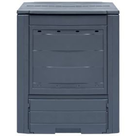 Garden Composter Gray 23.6"x23.6"x28.7" 68.7 gal