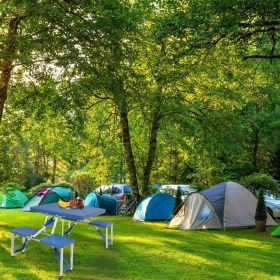 Siamese Folding Tables and Chairs-Plastic PS Thickening
