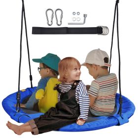 700LBS Weight Capacity 40" Flying Saucer Swing for Kids Outdoor, Large Round Tire Swings for Trees and Swingset