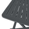 3 Piece Folding Bistro Set Plastic Anthracite