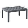 Patio Table Anthracite 30.7"x21.7"x15" Plastic