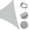 25' x 25' x 25' Triangle Sun Shade Sail/ Cload Gray