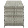 Patio Storage Box Poly Rattan 78.7"x19.6"x23.6" Gray