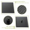 Shower System with Waterfall Tub Spout,12 Inch Ceiling Mount Square Shower System with Rough-in Valve, Oil Rubber Bronze