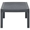 Patio Table Anthracite 30.7"x21.7"x15" Plastic