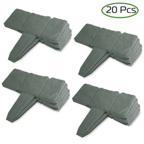 Garden Edge, Imitation Stone Effect Garden Lawn Edge, Non Digging Flexible Lawn Edge, And Flower Bed Edge Gray -20