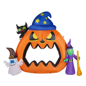 6.9ft Pumpkin Inflatable Halloween Decoration (Option: as picture)