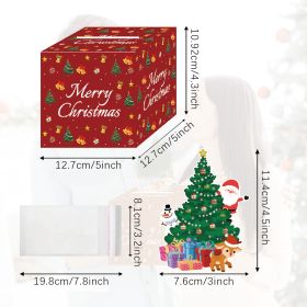Christmas Money Box For Cash Gift Pull Surprise Money Holder Cash Gift Xmas Money Pull Box With Christmas Tree Card And Transparent Bags For Chri (Option: W13666518)