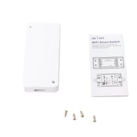Smart Switch Module 10A Voice Control Smart Home WiFi Switch for Tuya APP for Lamps Fans Refrigerators (Option: 1PCS-white)