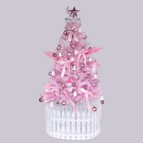 Enchanted Blush Christmas Tree -Dreamy Artificial Holiday Tree For Whimsical Home Decor & Gift Ideas (Option: 6FT Christmas tree pink)